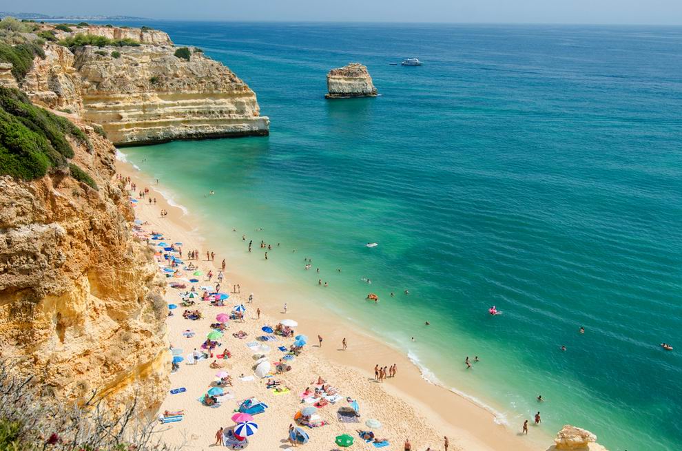 praia da marinha beach portugália