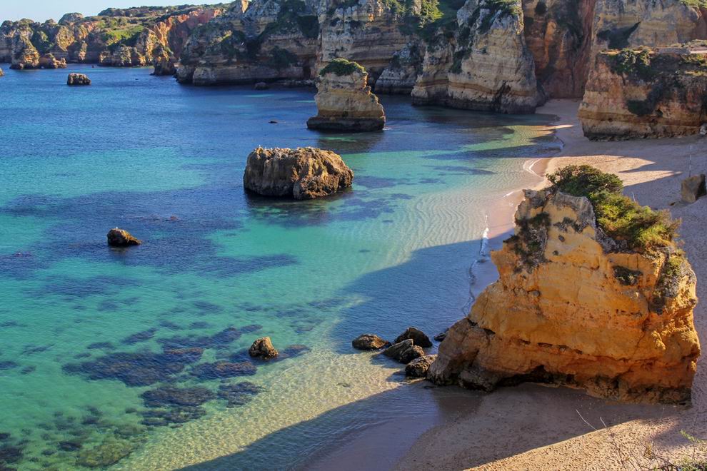 praia dona ana algarve portugália